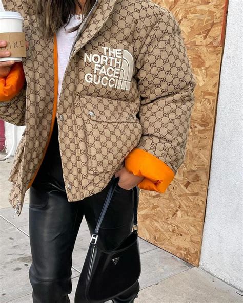 gucci north face bubble coat